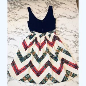 Maeve Chevron Dress - Size 0